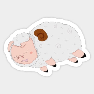 Poogie- Sleepy Sheepy Sticker